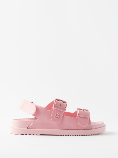 GG Buckled Rubber Sandals