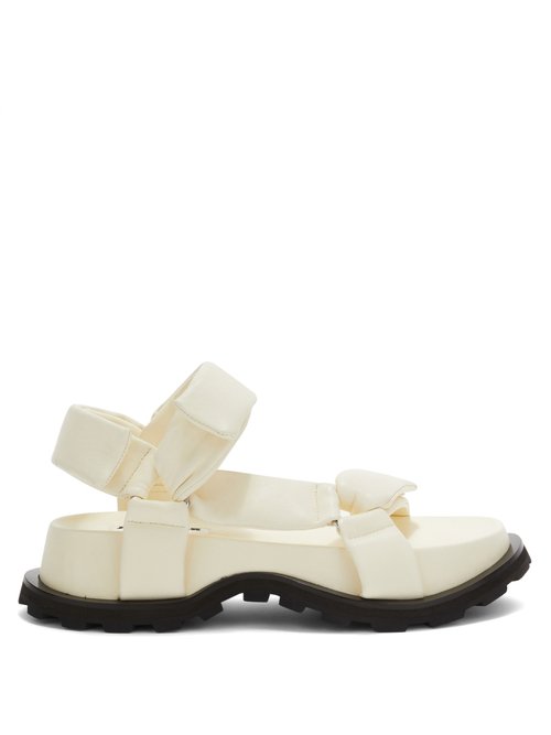 Jil Sander - Padded Nappa-leather Flatform Sandals White