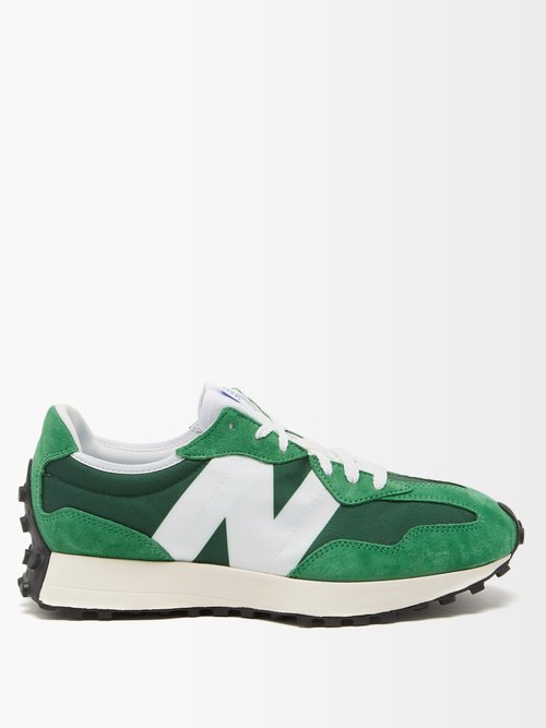 New Balance Ms327 Nylon And Suede Trainers