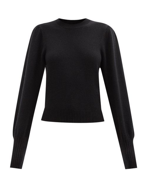 Chloé - Bishop-sleeve Cashmere Sweater Black