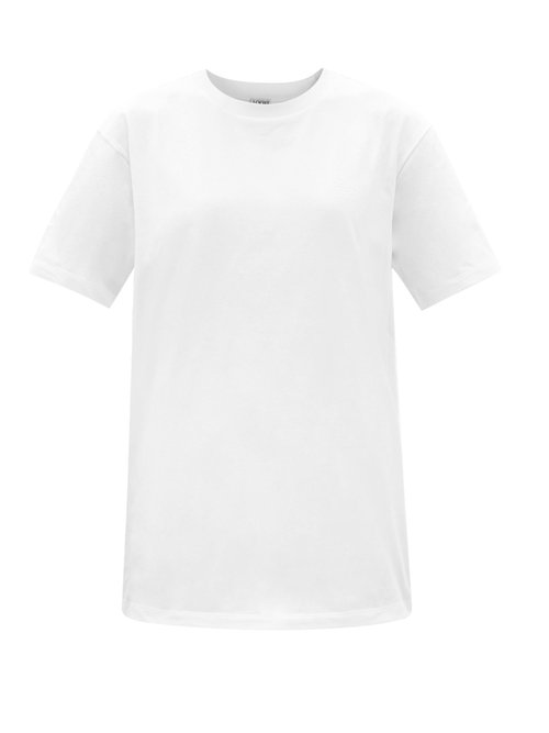 Loewe - Anagram-embroidered Cotton-jersey T-shirt White