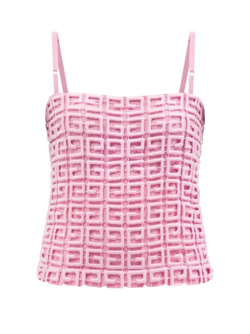 Givenchy - 4g-guipure Lace Camisole Top Pink