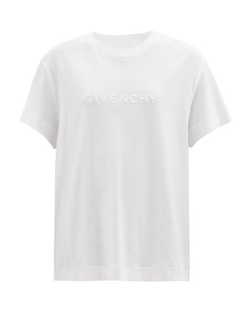 Givenchy – Logo-jacquard Cotton-terry T-shirt White