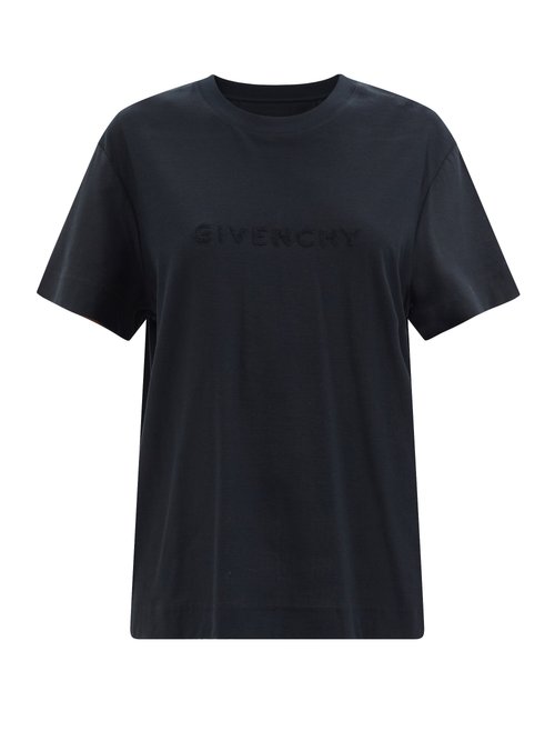 Givenchy - Logo-jacquard Cotton T-shirt Black