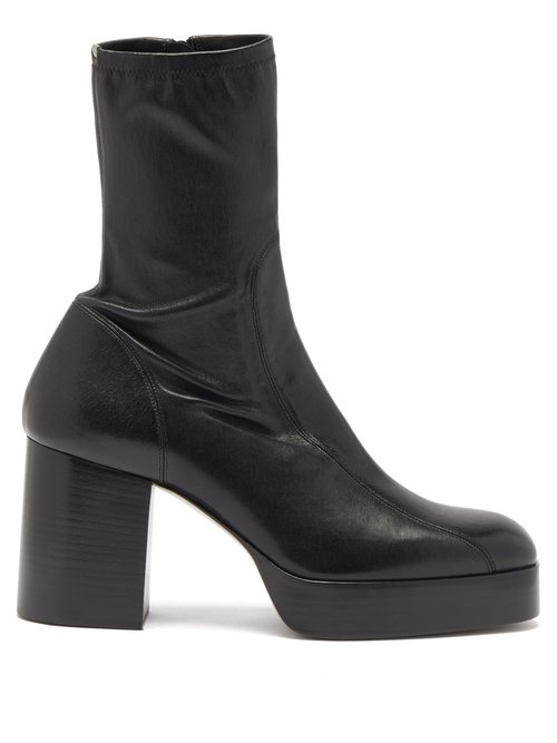 Chloé – Platform Leather Boots Black