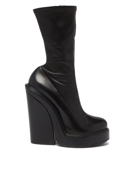 Givenchy – Block-heel Leather Ankle Boots Black