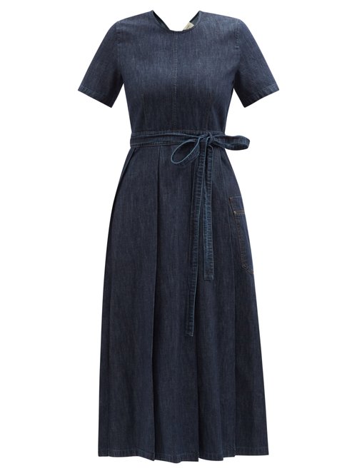 Buy Weekend Max Mara - Teatino Dress Dark Blue online - shop best Weekend Max Mara clothing sales