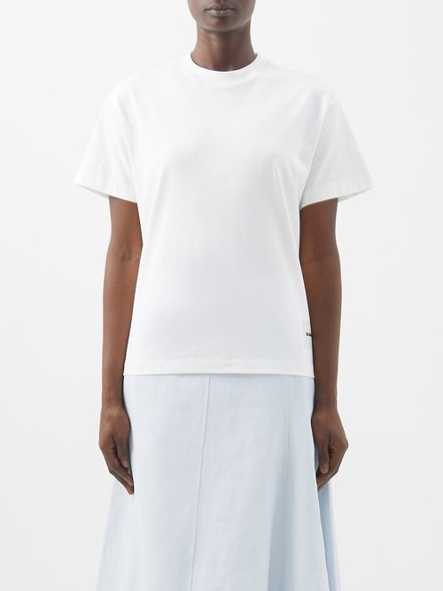 Jil Sander Pack Of Three Organic-cotton Jersey T-shirts