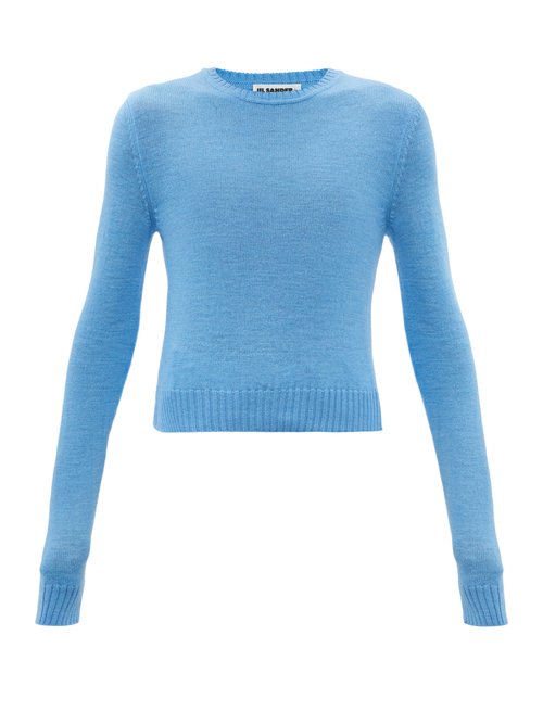 Jil Sander - Crew-neck Wool Sweater Blue