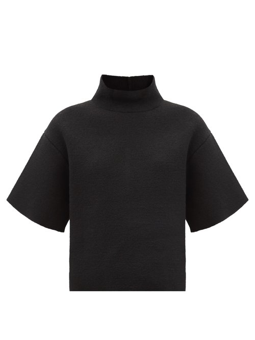 Proenza Schouler - High-neck Boxy Sweater Black
