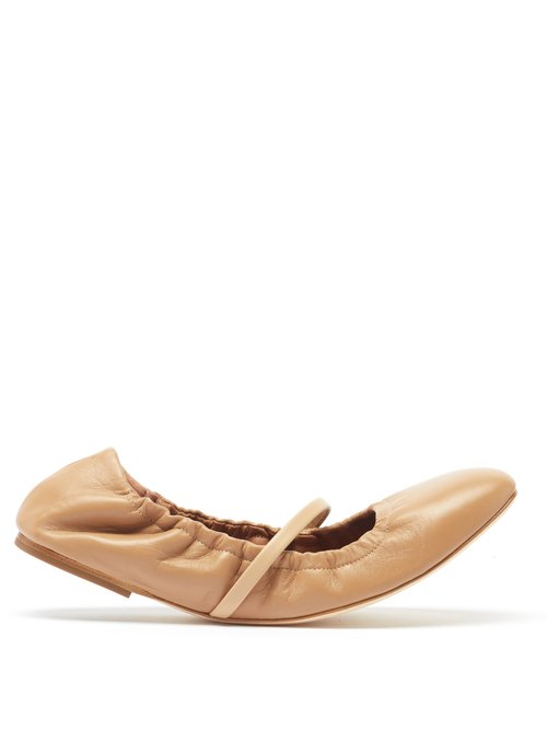Malone Souliers – Cher Leather Ballet Flats Tan