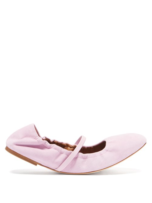 Malone Souliers - Cher Suede Ballet Flats Light Pink