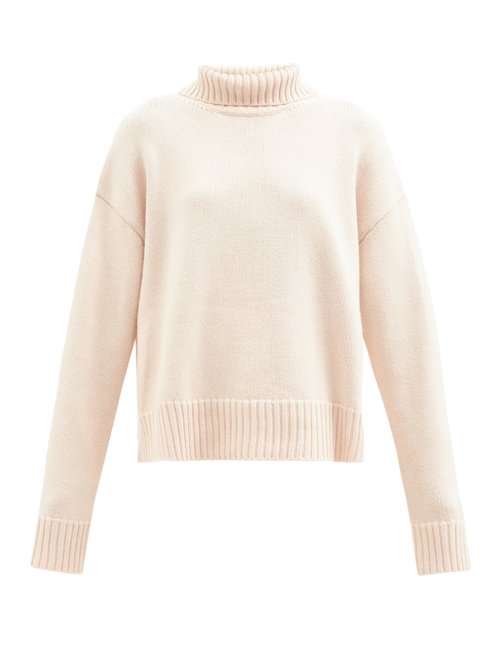 Jil Sander - Roll-neck Wool-blend Sweater Light Pink