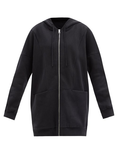 Ernest Leoty - Mia Oversized Organic-cotton Hooded Sweatshirt Black