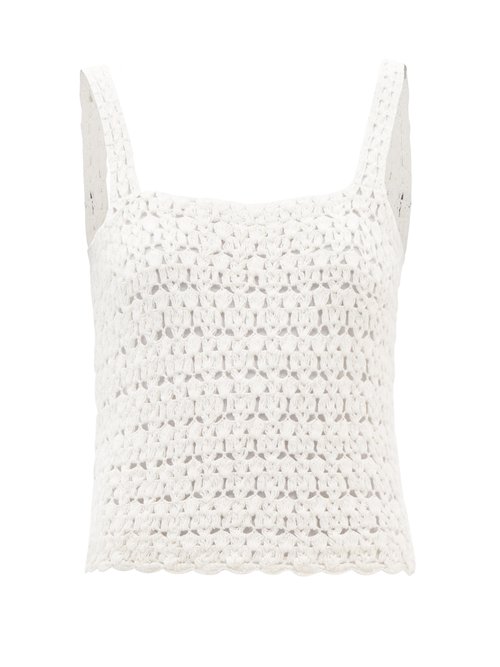 Nili Lotan - Darcey Crocheted Cotton Top White