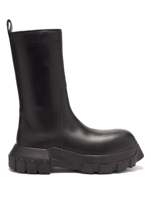 Rick Owens – Bozo Leather Boots Black