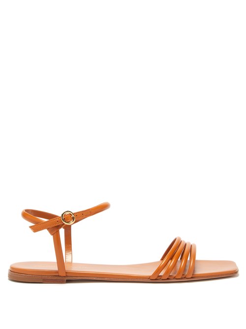 Gianvito Rossi - Ankle-strap Leather Sandals Tan