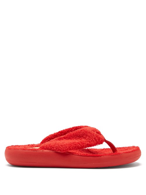 Ancient Greek Sandals - Charisma Terry Flip Flops Red