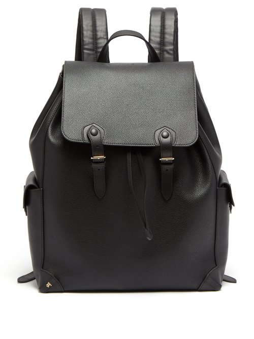 Tanner Krolle Freddy 42 Grained-leather Backpack In Black | ModeSens