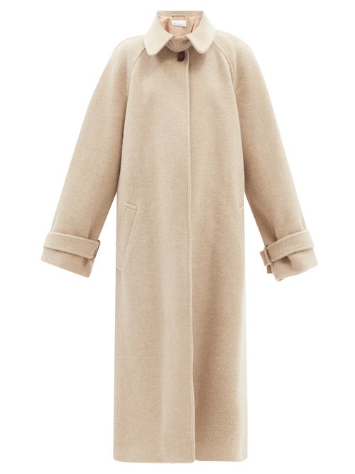 Raey - Wool-blend Oversized Coat Camel