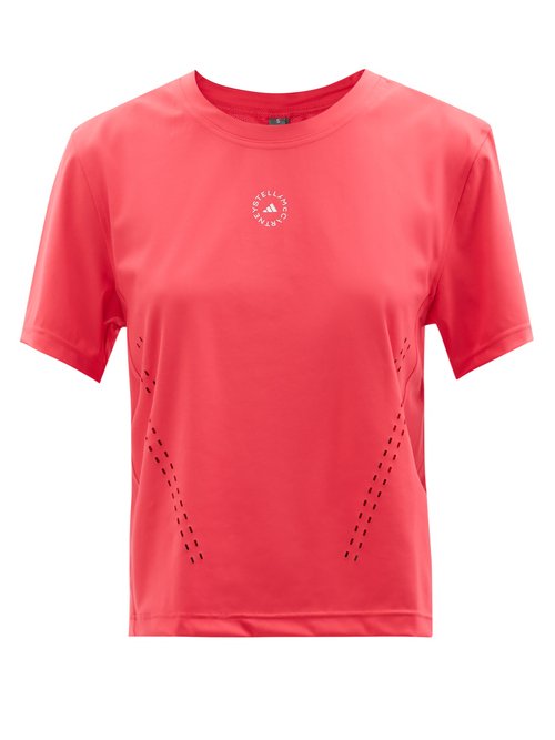 Buy Adidas By Stella Mccartney - Truepurpose Recycled Jersey T-shirt Dark Pink online - shop best Adidas By Stella McCartney 