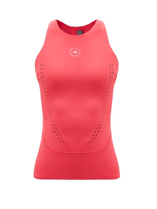 Adidas By Stella Mccartney – Truepurpose Recycled Primegreen Jersey Tank Top Dark Pink