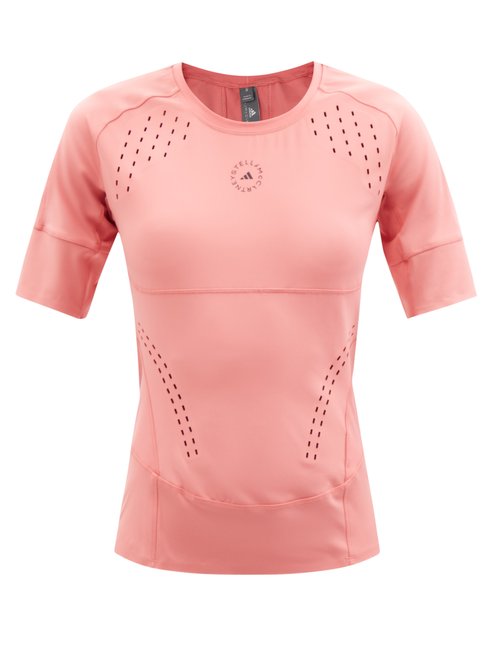 Adidas By Stella Mccartney - Truepurpose Recycled-fibre Performance T-shirt Light Pink