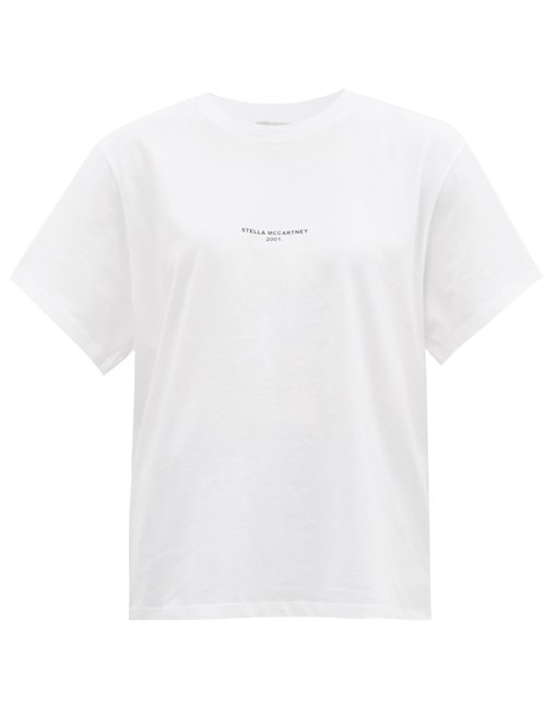 Buy Stella Mccartney - 2001 Print Cotton-jersey T-shirt White online - shop best Stella McCartney 