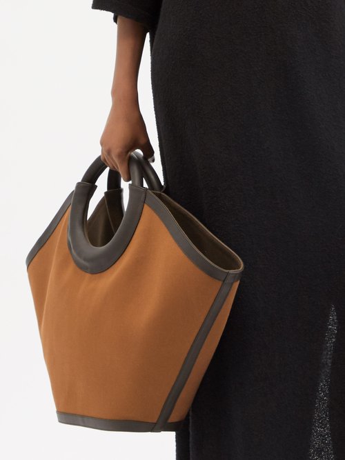 HEREU Cabasso Large Round-handle Canvas Tote Bag | Smart Closet