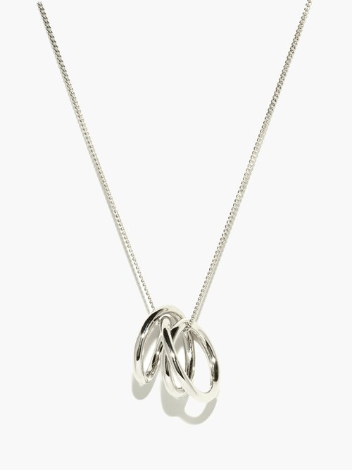 Completedworks Flow Platinum-plated Sterling-silver Necklace