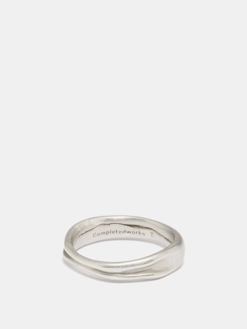 Completedworks Deflated Platinum-plated Sterling-silver Ring