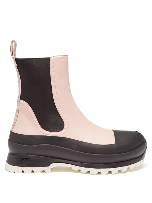 Stella Mccartney – Trace Chunky-sole Faux-leather Chelsea Boots Light Pink