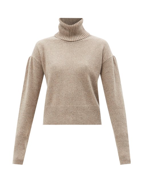 Altuzarra - Wendice Cashmere Roll-neck Sweater Brown Multi