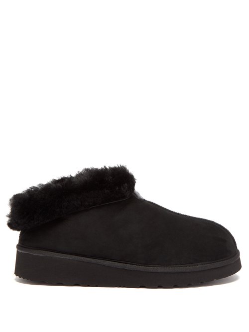 Grenson Wyeth Shearling-lined Suede Slippers