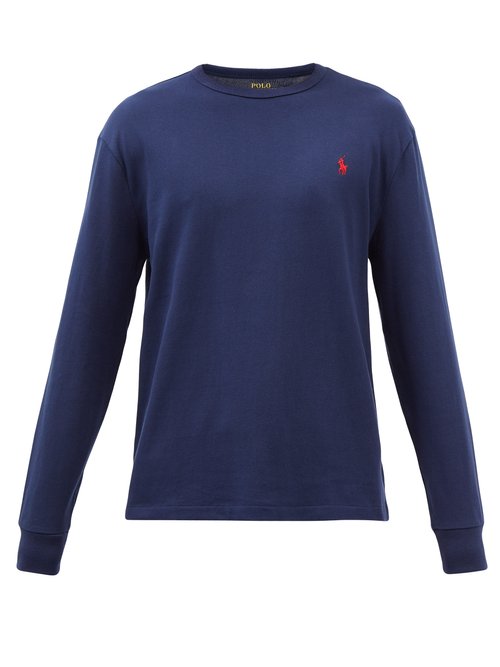 Polo Ralph Lauren Logo-embroidered Cotton-jersey Long-sleeve T-shirt