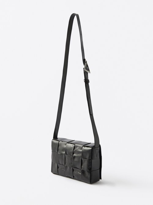Cassette paper-leather cross-body bag | Bottega Veneta
