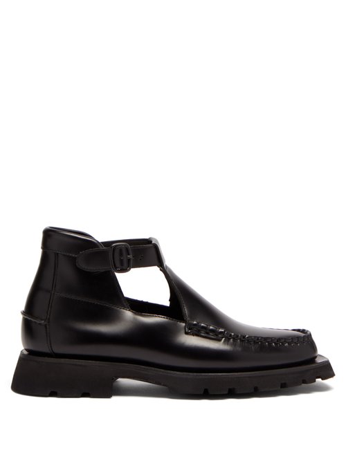 Hereu - Aielo Sport Smooth-leather Chukka Boots Black