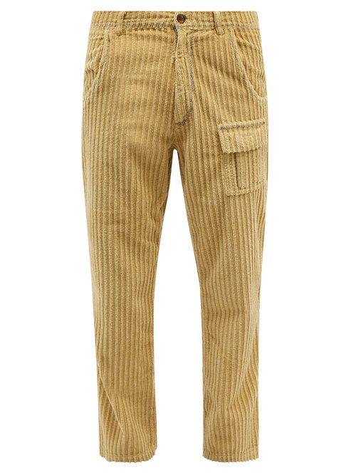 Pantalon ample en velours côtelé de coton