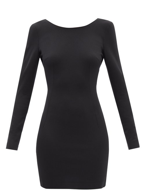 Dolce & Gabbana - Scoop-back Jersey Mini Dress Black