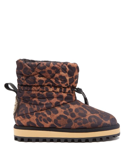 Dolce & Gabbana - Leopard-print Snow Boots Leopard