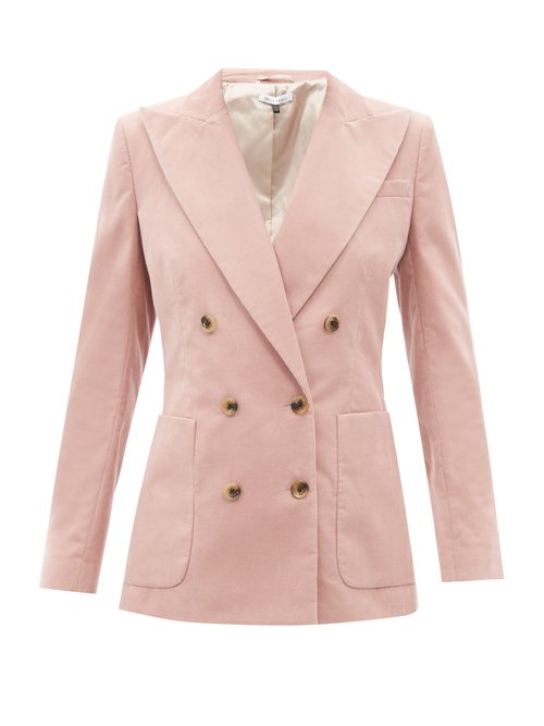 Bella Freud - Bianca Cotton-corduroy Suit Jacket Light Pink