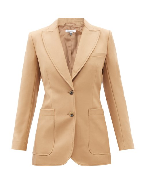 Buy Bella Freud - St James Wool Cavalry-twill Suit Jacket Camel online - shop best Bella Freud clothing sales