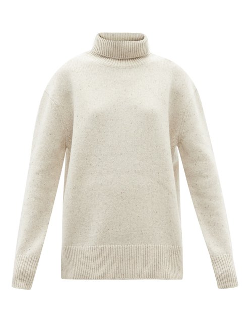 Joseph - Roll-neck Merino-wool Blend Sweater Cream Multi