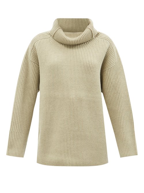 Joseph - Cardigan-stitch Wool Sweater Khaki