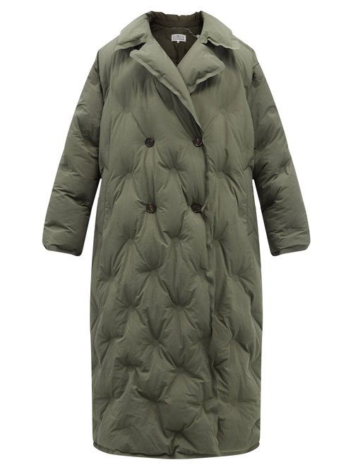 Maison Margiela Double-breasted Quilted Shell Coat