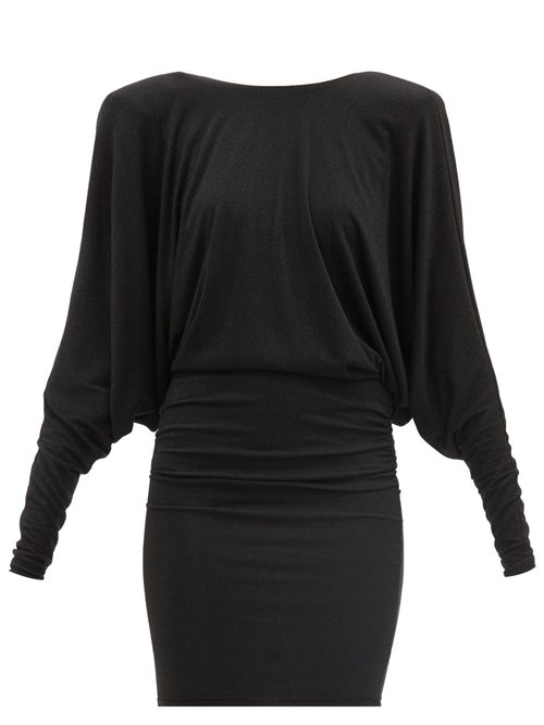 Alexandre Vauthier - Cowl-back Jersey Mini Dress Black
