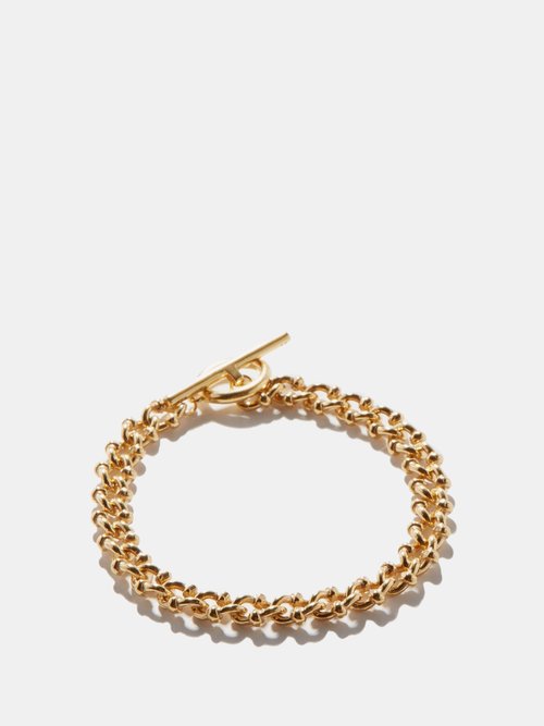 Dna T-bar Recycled Gold Vermeil Bracelet