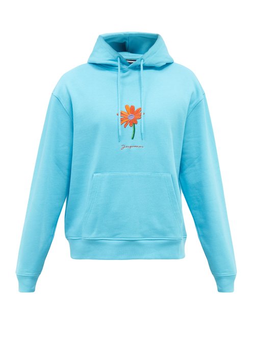 Pistou Embroidered Cotton-jersey Hooded Sweatshirt