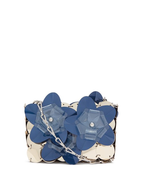 Paco Rabanne Sparkle Flower-appliqué Sequinned Shoulder Bag