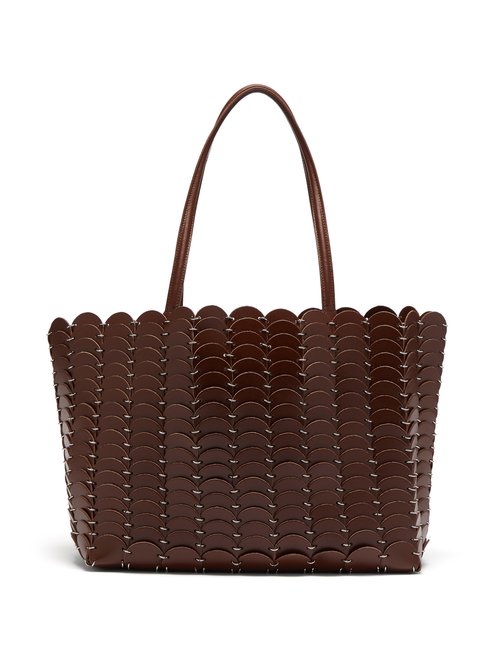 Paco Rabanne Pacoio Leather-chainmail Tote Bag